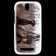 Coque HTC One SV Chien de chasse 1