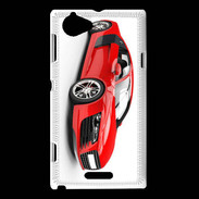 Coque Sony Xperia L Voiture de sport rouge 2