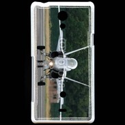 Coque Sony Xperia T Avion de chasse F18 de face