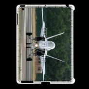 Coque iPad 2/3 Avion de chasse F18 de face