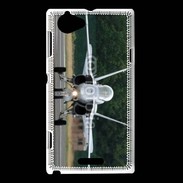 Coque Sony Xperia L Avion de chasse F18 de face