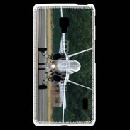 Coque LG F6 Avion de chasse F18 de face