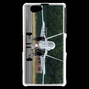 Coque Sony Xperia Z1 Compact Avion de chasse F18 de face