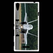 Coque Sony Xperia T3 Avion de chasse F18 de face