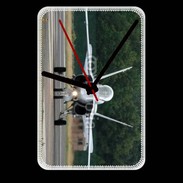 Grande pendule murale Avion de chasse F18 de face