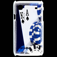 Coque Samsung Galaxy S Poker bleu et noir