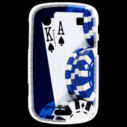 Coque Blackberry Bold 9900 Poker bleu et noir