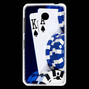 Coque Nokia Lumia 630 Poker bleu et noir