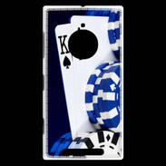 Coque Nokia Lumia 830 Poker bleu et noir