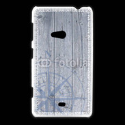 Coque Nokia Lumia 625 Rose des vents sur fond bois 500
