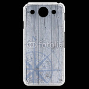 Coque LG G Pro Rose des vents sur fond bois 500