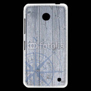 Coque Nokia Lumia 630 Rose des vents sur fond bois 500
