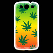 Coque Samsung Galaxy S3 Fond Rasta Cannabis