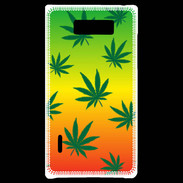 Coque LG Optimus L7 Fond Rasta Cannabis