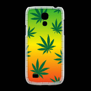 Coque Samsung Galaxy S4mini Fond Rasta Cannabis
