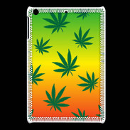Coque iPadMini Fond Rasta Cannabis