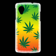 Coque LG Nexus 5 Fond Rasta Cannabis