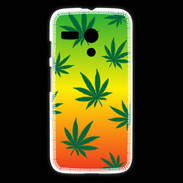 Coque Motorola G Fond Rasta Cannabis