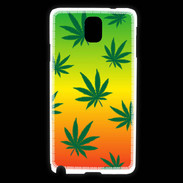 Coque Samsung Galaxy Note 3 Fond Rasta Cannabis