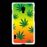 Coque LG L7 2 Fond Rasta Cannabis
