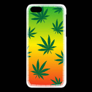 Coque iPhone 5C Fond Rasta Cannabis