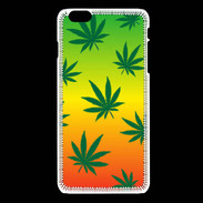 Coque iPhone 6Plus / 6Splus Fond Rasta Cannabis