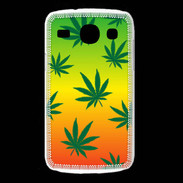 Coque Samsung Galaxy Core Fond Rasta Cannabis