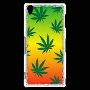 Coque Sony Xperia Z3 Fond Rasta Cannabis