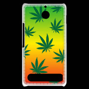 Coque Sony Xperia E1 Fond Rasta Cannabis