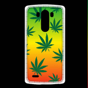 Coque LG G3 Fond Rasta Cannabis