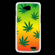 Coque LG L90 Fond Rasta Cannabis