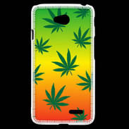 Coque LG L70 Fond Rasta Cannabis