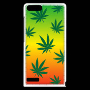 Coque Huawei Ascend G6 Fond Rasta Cannabis