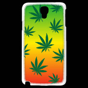 Coque Samsung Galaxy Note 3 Light Fond Rasta Cannabis