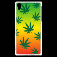 Coque Sony Xperia Z2 Fond Rasta Cannabis