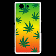 Coque Sony Xperia Z3 Compact Fond Rasta Cannabis