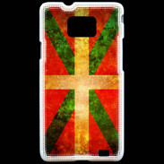 Coque Samsung Galaxy S2 Drapeau Basque Vintage