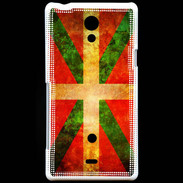 Coque Sony Xperia T Drapeau Basque Vintage