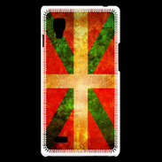 Coque LG Optimus L9 Drapeau Basque Vintage