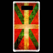 Coque LG Optimus L7 Drapeau Basque Vintage