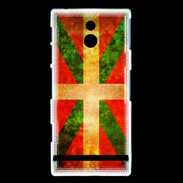 Coque Sony Xperia P Drapeau Basque Vintage