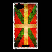 Coque Sony Xperia L Drapeau Basque Vintage