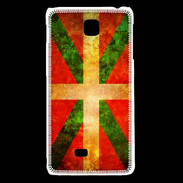 Coque LG F5 Drapeau Basque Vintage