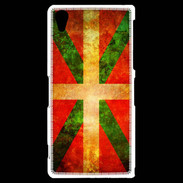 Coque Sony Xperia Z2 Drapeau Basque Vintage