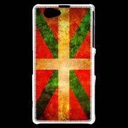 Coque Sony Xperia Z1 Compact Drapeau Basque Vintage