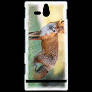 Coque Sony Xperia U Renard en ballade