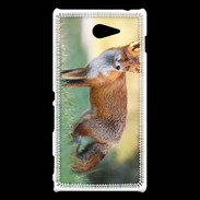 Coque Sony Xperia M2 Renard en ballade