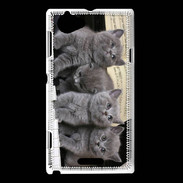 Coque Sony Xperia L Chatons musiciens