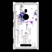 Coque Nokia Lumia 925 Papillons et notes de musique