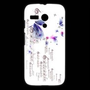 Coque Motorola G Papillons et notes de musique
